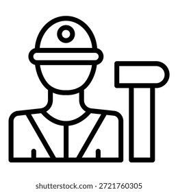 Vektordesign Inhalt Handwerker Symbolstil