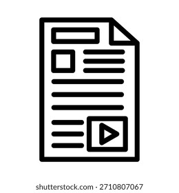 Estilo de icono de contenido de diseño de Vector