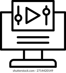 Diseño de Vector Contenido Producción Icon Style