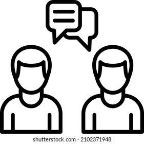 Vector Design Conversation Icon Style