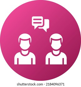 Vector Design Conversation Icon Style