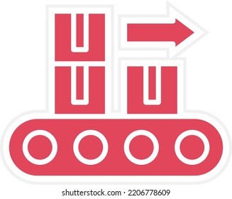 Vector Design Conveyor Belt Icon Style