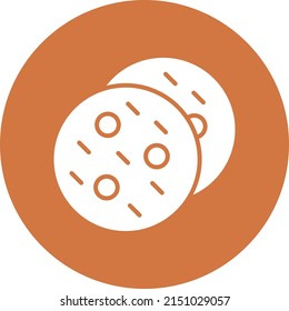 Estilo de iconos de cookies de diseño de vectores