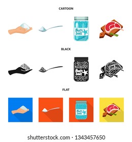 Vector design of cooking and sea icon. Collection of cooking and baking   stock symbol for web.