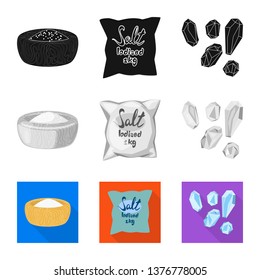 Vector design of cooking and sea icon. Collection of cooking and baking   stock symbol for web.
