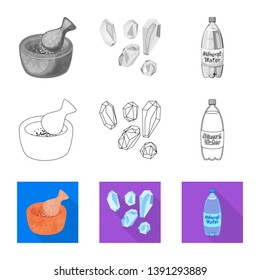 Vector design of cooking and sea icon. Collection of cooking and baking   vector icon for stock.