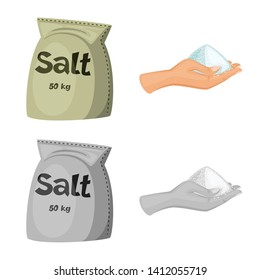 Vector design of cooking and sea icon. Set of cooking and baking   stock vector illustration.