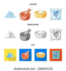 Vector design of cooking and sea logo. Collection of cooking and baking   vector icon for stock.