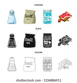 Vector design of cooking and sea logo. Collection of cooking and baking   stock symbol for web.
