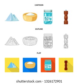 Vector design of cooking and sea symbol. Collection of cooking and baking   stock symbol for web.