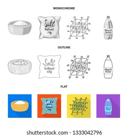 Vector design of cooking and sea symbol. Set of cooking and baking   stock symbol for web.