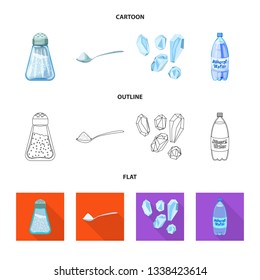 Vector design of cooking and sea symbol. Collection of cooking and baking   stock symbol for web.