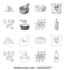 Vector design of cooking and sea symbol. Set of cooking and baking stock symbol for web.