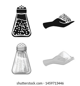 Vector design of cooking and sea symbol. Collection of cooking and baking vector icon for stock.