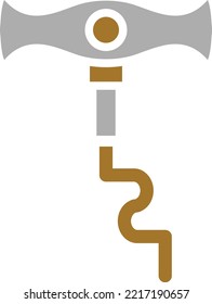 Vector Design Corkscrew Icon Style