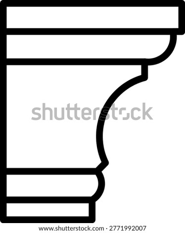 Vector Design Cornice Icon Style