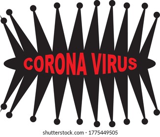 Vektordesign der Korona-Virus-Pandemie-Signatur