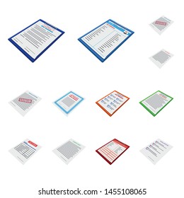 Vector design of corporate and stationery logo. Collection of corporate and id stock vector illustration.