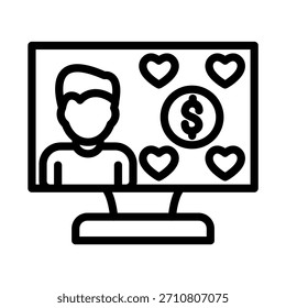 Costo de diseño de Vector por estilo de icono de compromiso