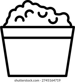 Vector Design Cottage Cheese Icon Style