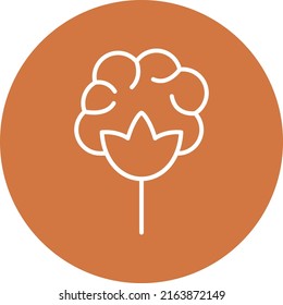 Diseño del vector Estilo de icono del algodón