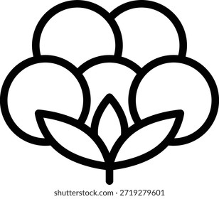 Estilo de icono de algodón de diseño de Vector