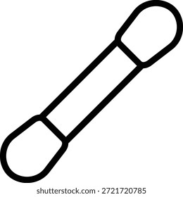 Estilo del icono de los hisopos de algodón del diseño de Vector