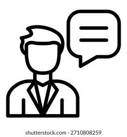 Estilo de icono de consejero de diseño de Vector