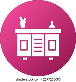 Vector Design Counter Desk Icon Style