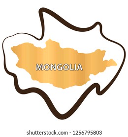 Vector design country of mongolia