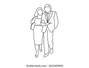 Vector design of a couple embracing a husband and wife embracing