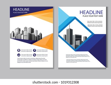 vector design cover book. brochure business template. background layout annual report