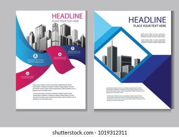 vector design cover book. brochure business template. background layout annual report