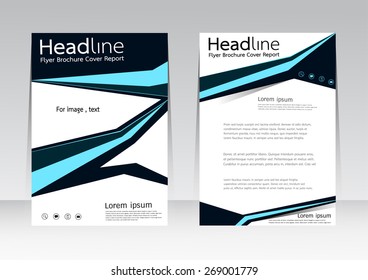 Vector design for cover brochure flyer magazine poster in A4 size