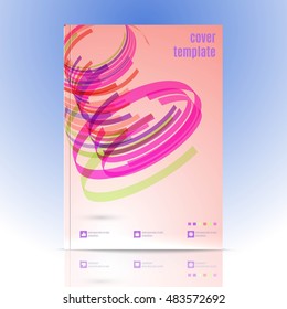 Vector Design for Cover Layout in A4 size.