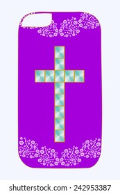 Vector design cover for mobile phone