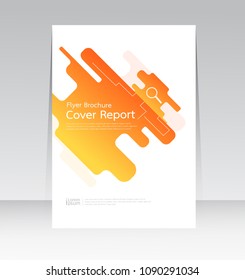 Vector design for Cover Report Annual Flyer Poster in A4 size