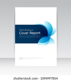 Vector design for Cover Report Annual Flyer Poster in A4 size