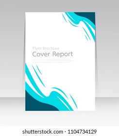 Vector design for Cover Report Annual Flyer Poster in A4 size
