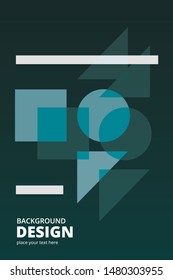 Vector design for Cover Report Annual Flyer Poster in A4 size
