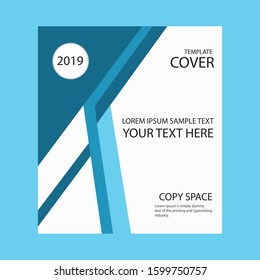 Vector design for Cover Report Annual Flyer Poster in A4 size
