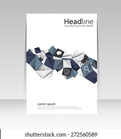 Vector design for Cover Report Annual Brochure Flyer Magazine Poster in A4 size