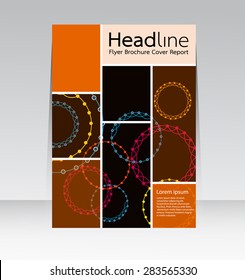 Vector design for Cover Report Annual Brochure Flyer Magazine Poster in A4 size