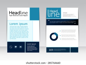 Vector design for Cover Report Annual Brochure Flyer Poster in A4 size