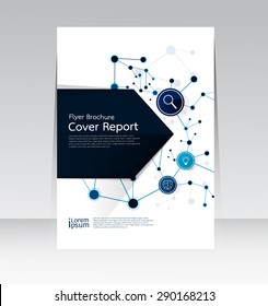 Vector design for Cover Report Annual Brochure Flyer Poster in A4 size