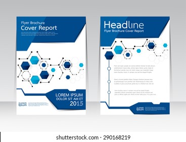 Vector design for Cover Report Annual Brochure Flyer Poster in A4 size