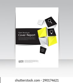Vector design for Cover Report Annual Brochure Flyer Poster in A4 size