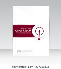 Vector design for Cover Report Annual Brochure Flyer Poster in A4 size