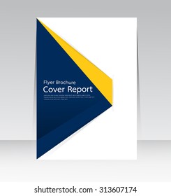 Vector design for Cover Report Annual Flyer Poster in A4 size