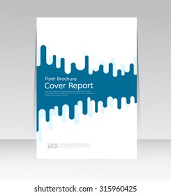 Vector design for Cover Report Annual Flyer Poster in A4 size